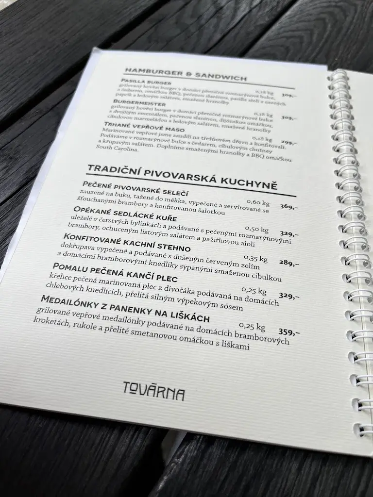 Menu_Restaurant Továrna Slaný_Slaný_image_4