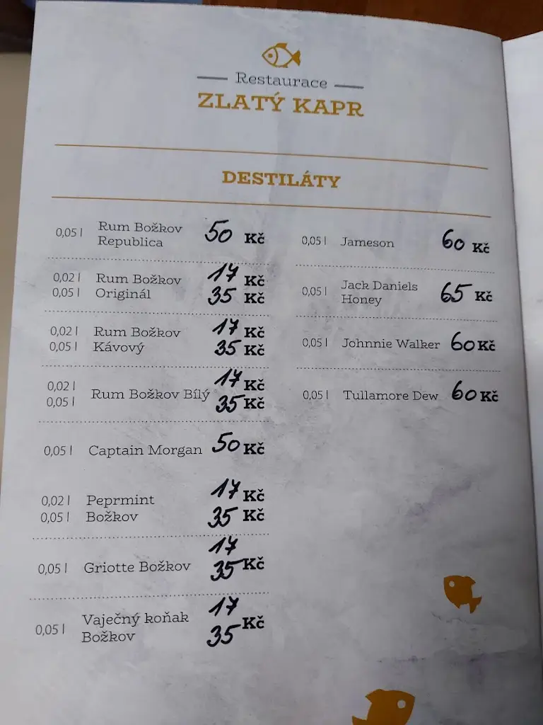 Menu_Restaurace U Zlatého kapra 