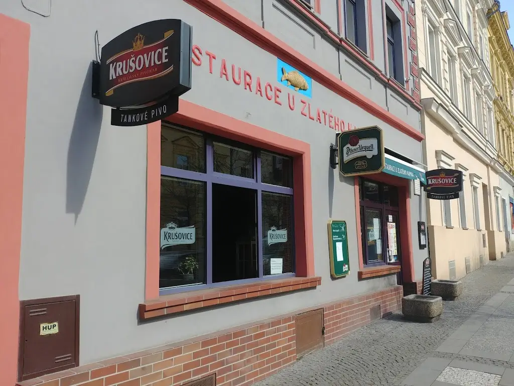 Restaurace U Zlatého kapra "U rybiček" restaurant in Slaný