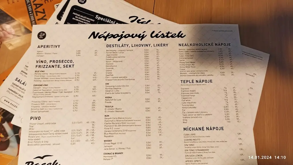 Menu_Restaurace a penzion Racek_Tuchlovice_image_1