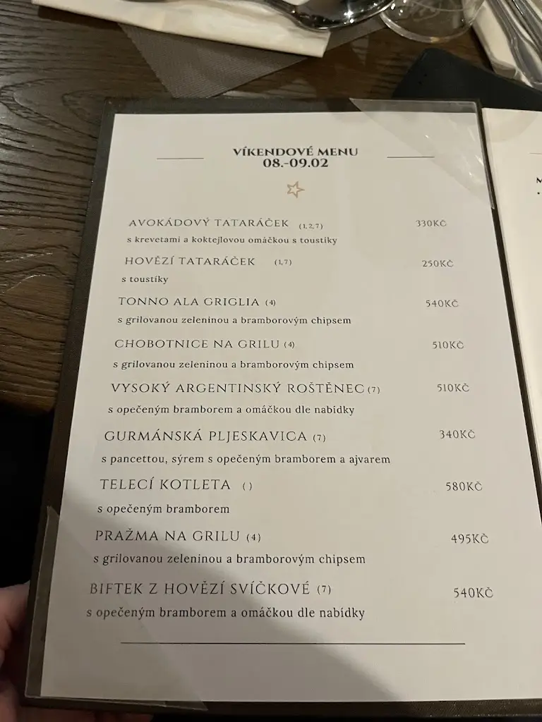 Menu_Restaurace La Stella_Roztoky_image_2