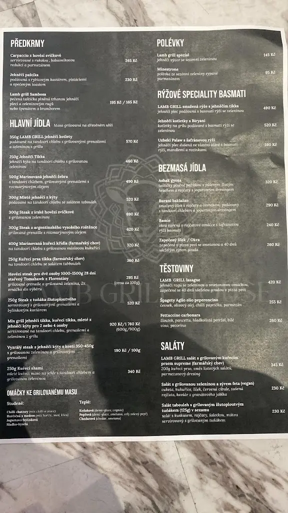 Menu_Restaurace Na Vrškách | Lamb Grill House_Roztoky_immagine_1