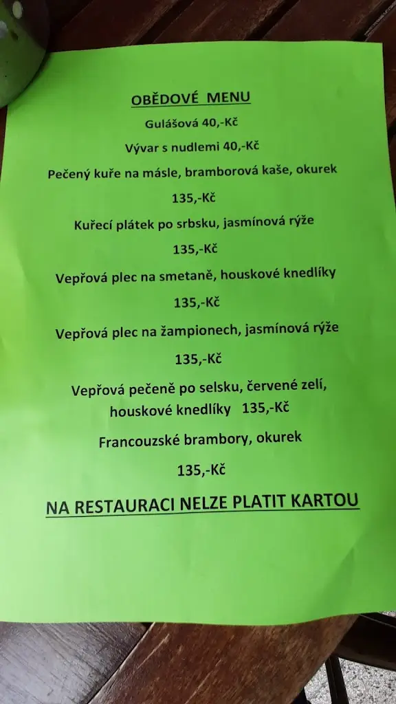 Menu_Restaurace U Jezera_Velký Osek_image_1