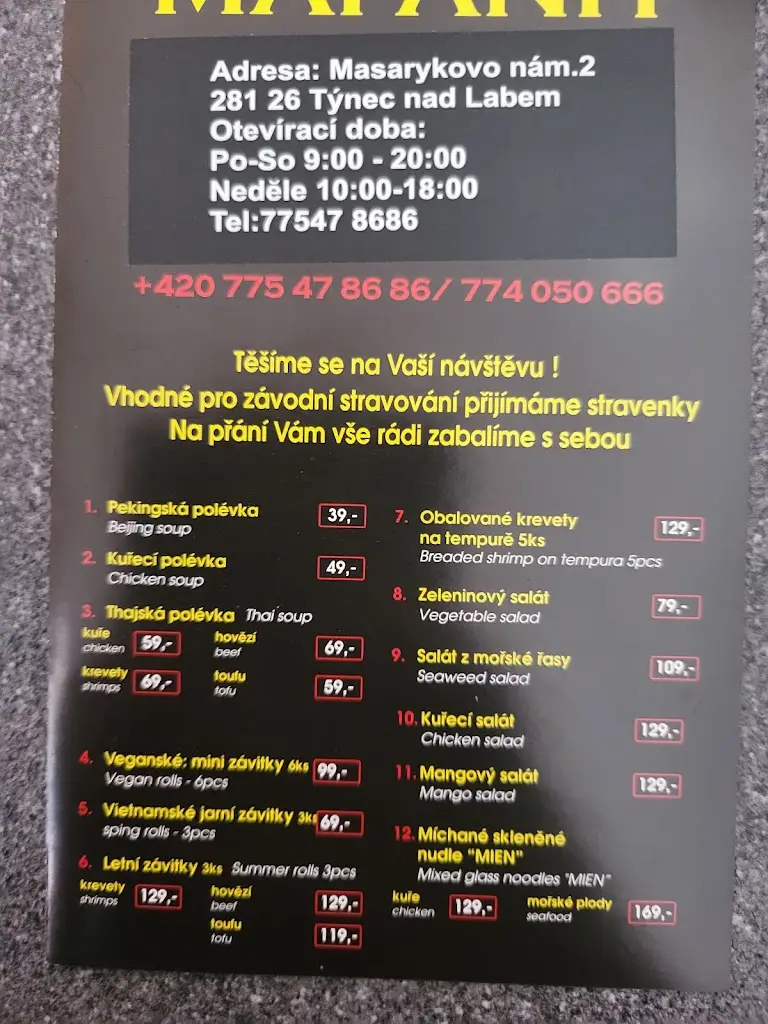 Menu_ASIA BISTRO_Týnec nad Labem_image_1