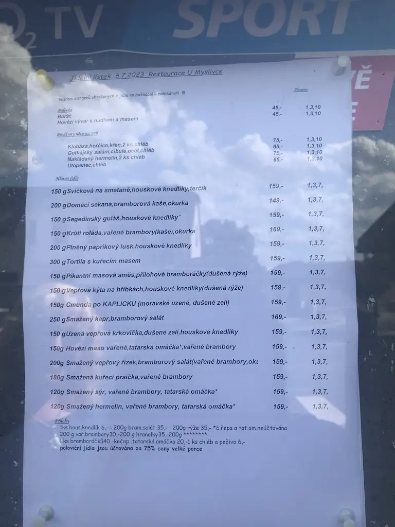 Menu_Restaurace U myslivce_Uhlířské Janovice_image_3