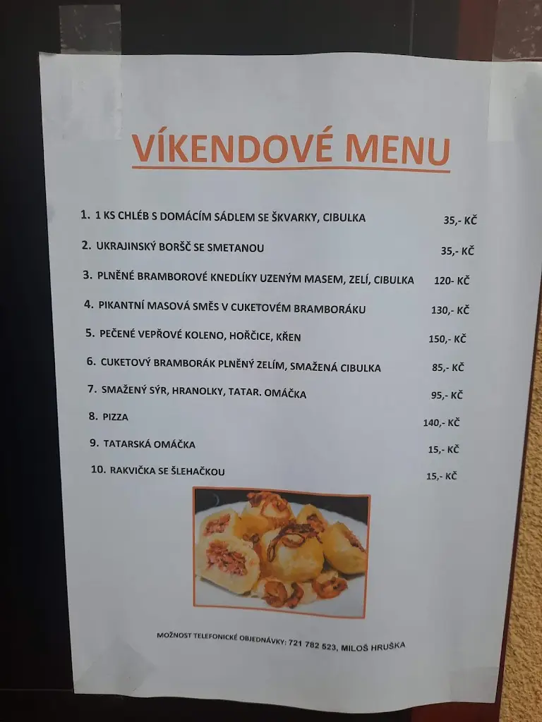 Menu_Obecní hostinec Čečelovice_Sedlice_immagine_1