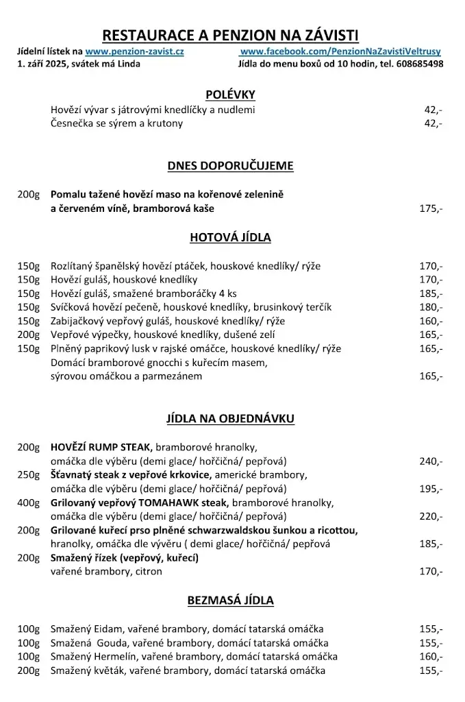 Menu_Penzion a restaurace Na Závisti_Veltrusy_image_1