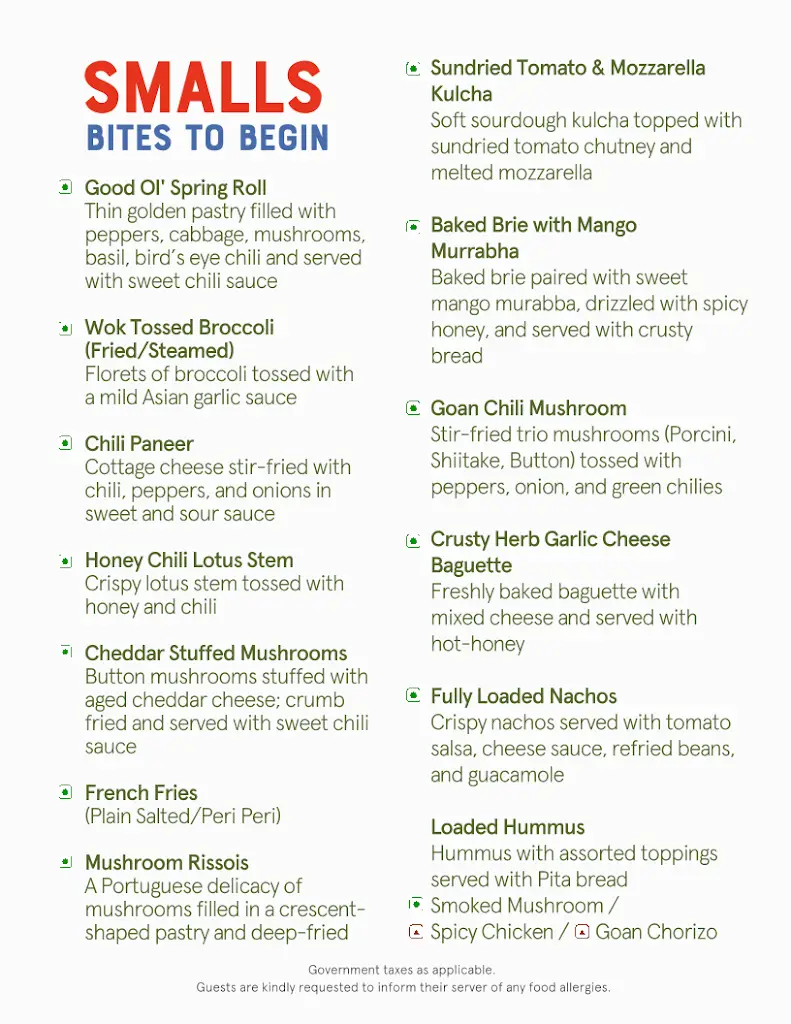 Menu_The Fishermans Wharf_Velim_image_2