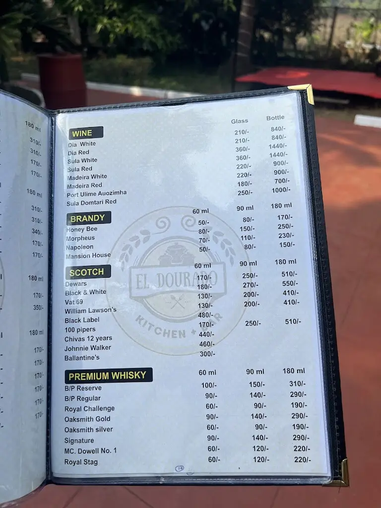 Menu_El Dourado - Kitchen & Bar_Velim_image_2