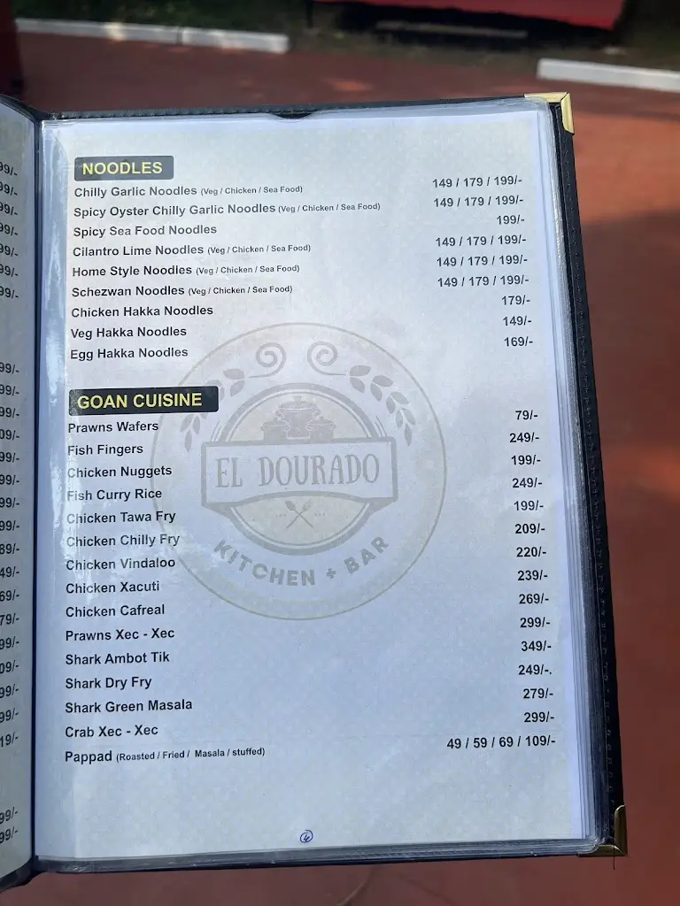 Menu_El Dourado - Kitchen & Bar_Velim_image_3