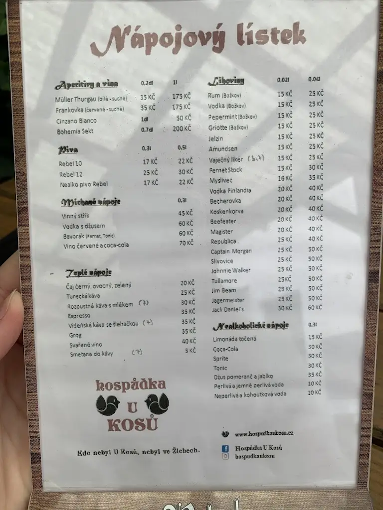 Menu_Hospůdka U Kosů_Žleby_image_4