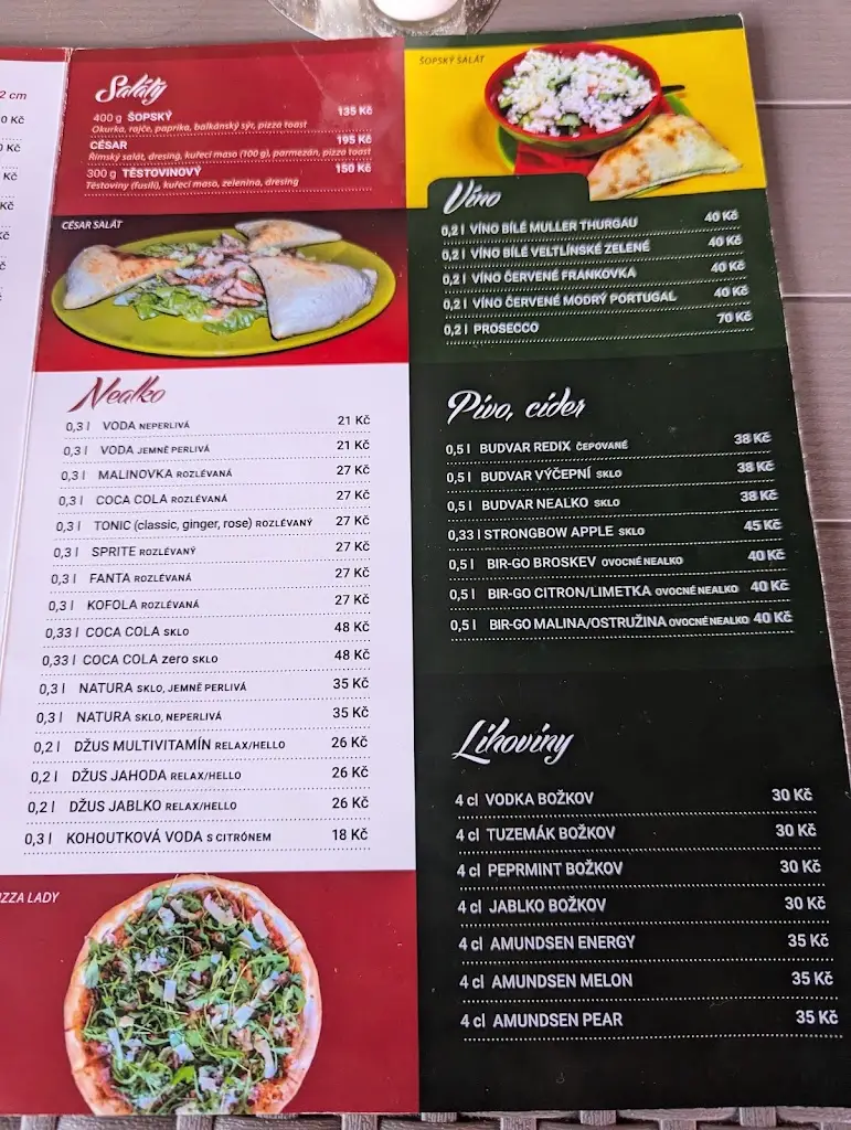 Menu_Restaurace - pizzerie 