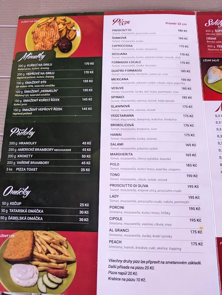 Menu_Restaurace - pizzerie 