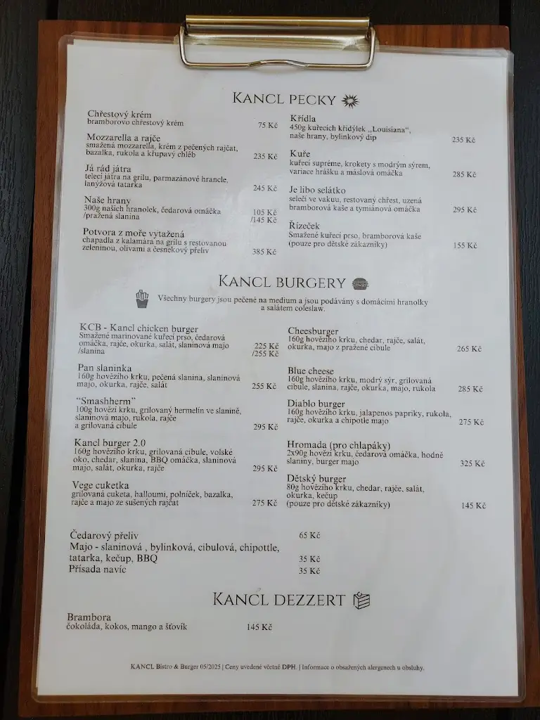 Menu_Kancl bistro & burger_Vlašim_image_2