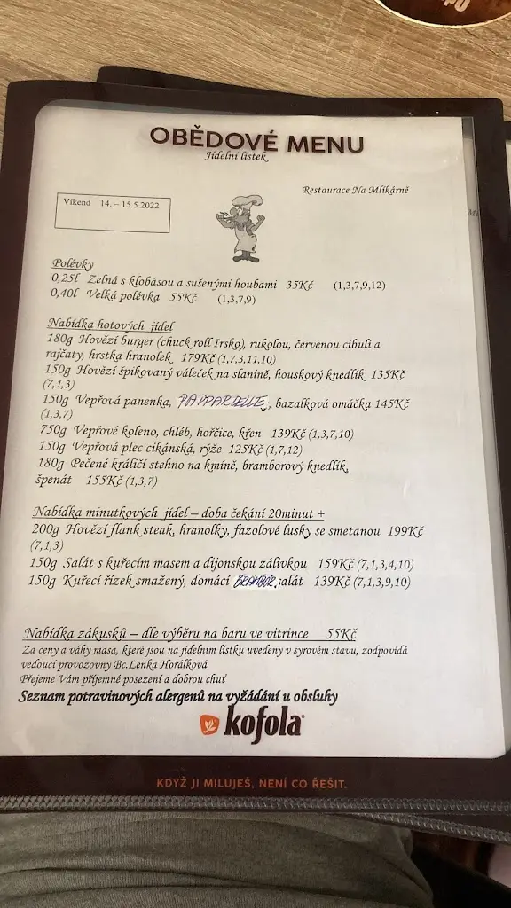 Menu_Restaurace Na Mlíkárně_Vlašim_image_1