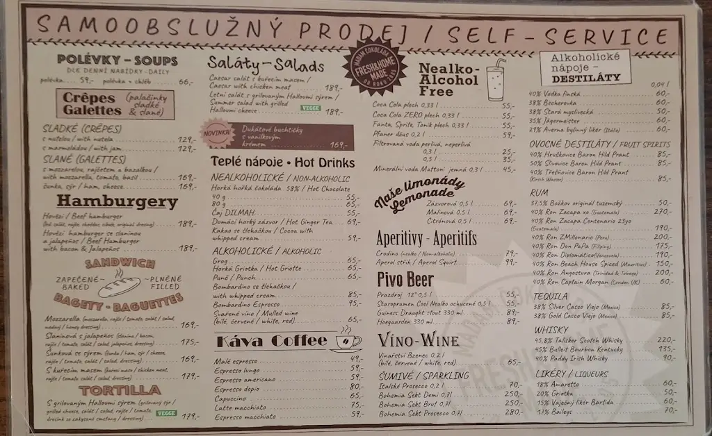 Menu_Café & Snack Madam Čokoláda_Borová Lada_image_1