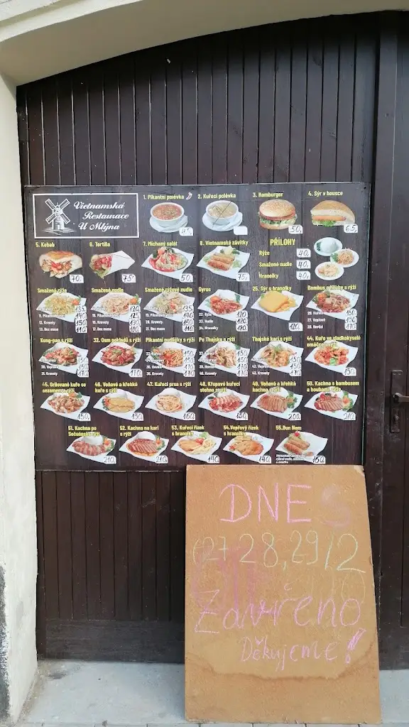 Menu_vietnamese restaurant by the mill_Budyně nad Ohří_image_4