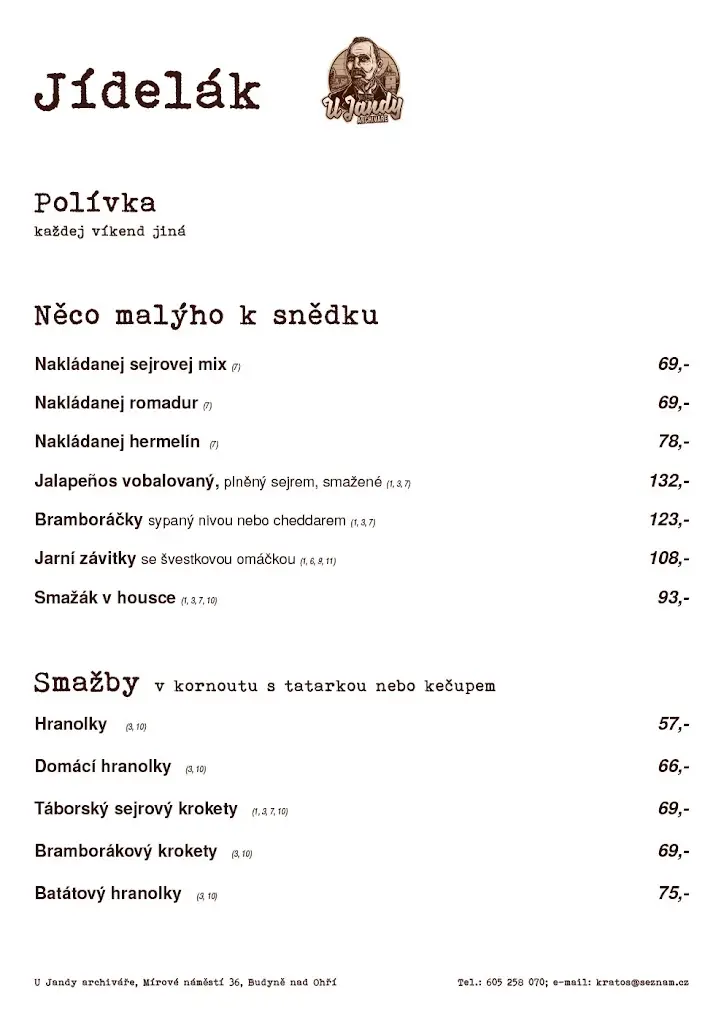 Menu_U Jandy archiváře_Budyně nad Ohří_immagine_2
