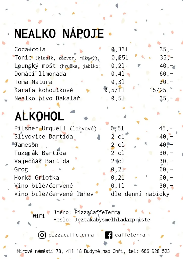 Menu_Pizza Caffé Terra_Budyně nad Ohří_image_1