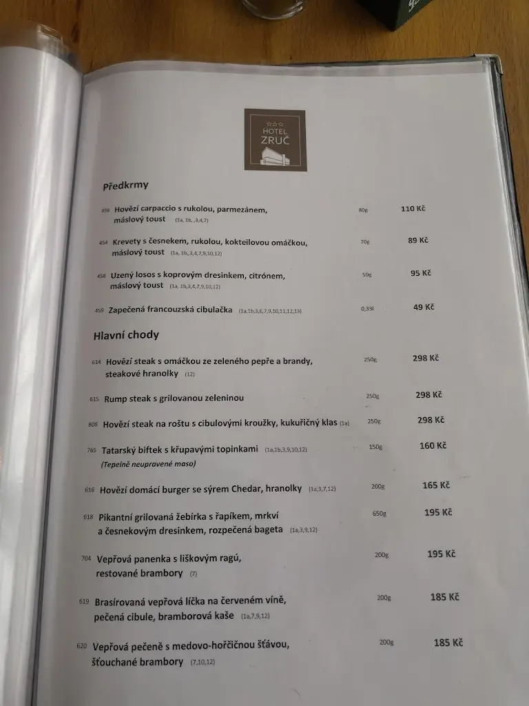 Menu_Restaurace Hotel ZRUČ_Zruč nad Sázavou_image_4
