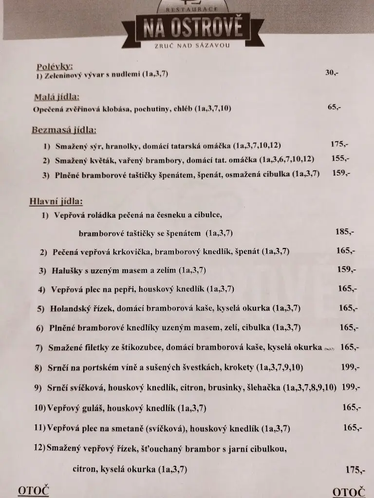 Menu_Restaurace Na Ostrově_Zruč nad Sázavou_image_4