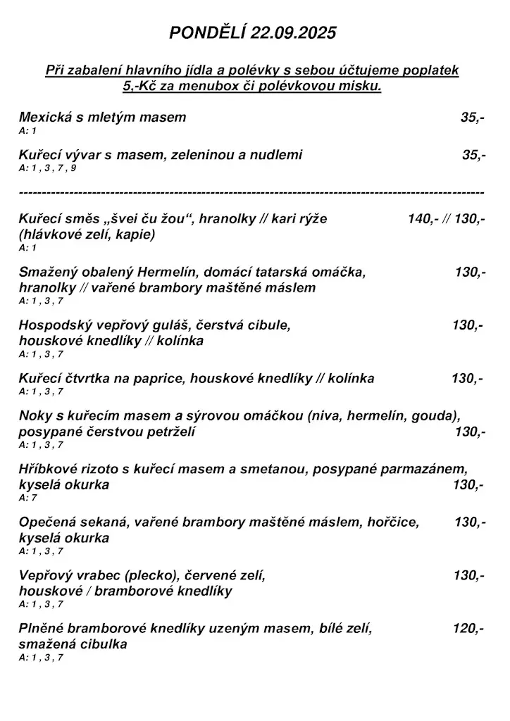 Menu_Bistro Pohoda_Chabařovice_image_1