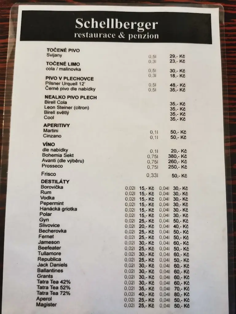 Menu_Restaurace a Penzion Schellberger_Dolní Podluží_image_4