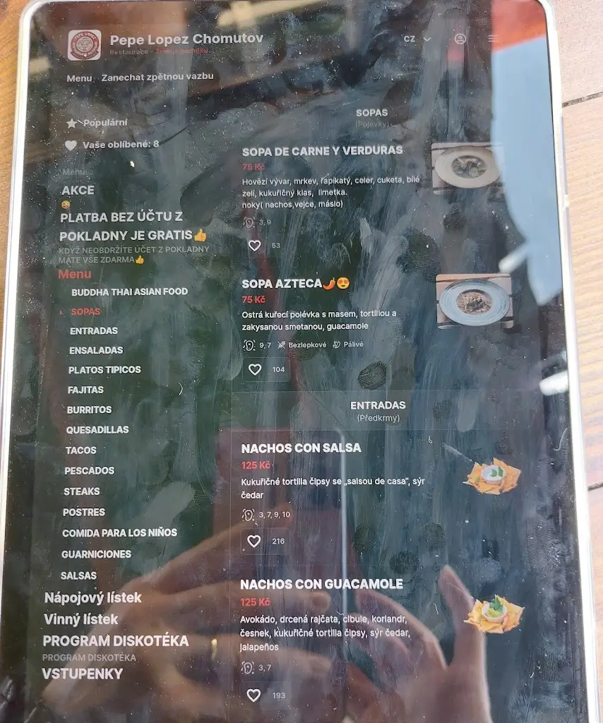 Menu_Pepe Lopez_Chomutov_image_1