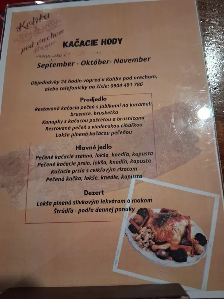 Menu_Koliba Pod Orechom_Březno_image_1