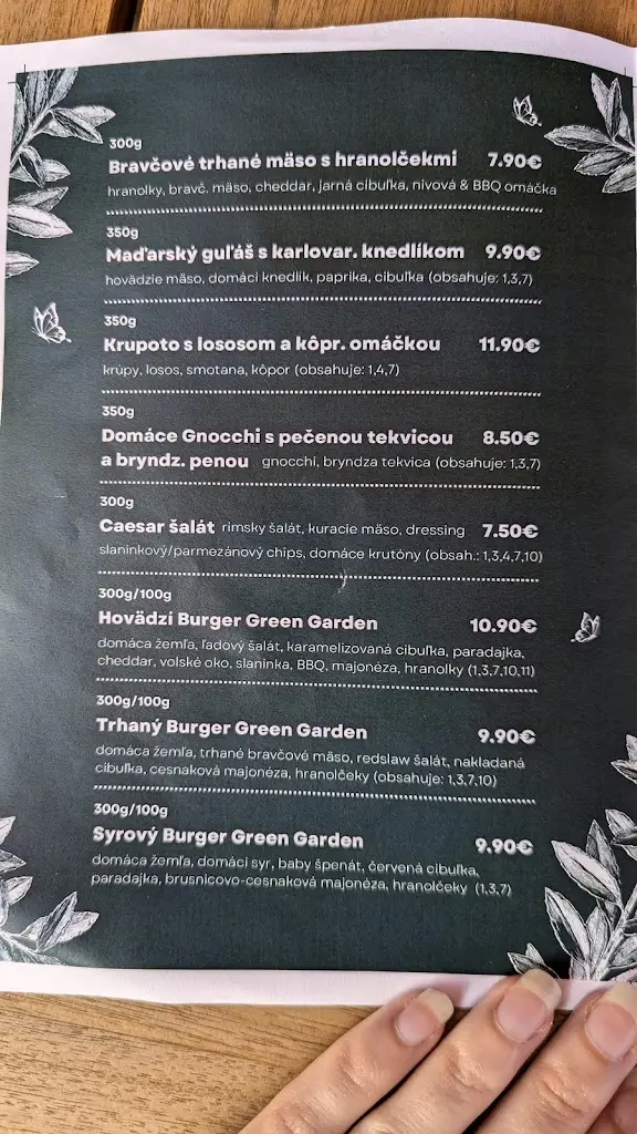 Menu_Green Garden Restaurant & Pub_Březno_image_4