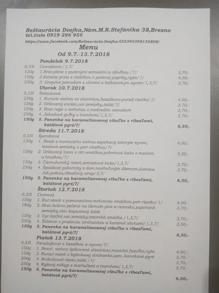 Menu_Reštaurácia Dvojka_Březno_image_2