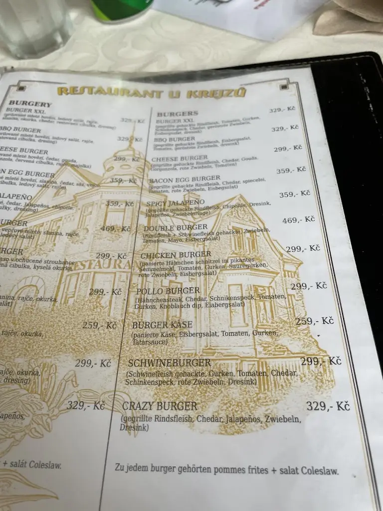 Menu_U Krejzů Restaurant, Penzion, Pivnice_Dolní Poustevna_image_4