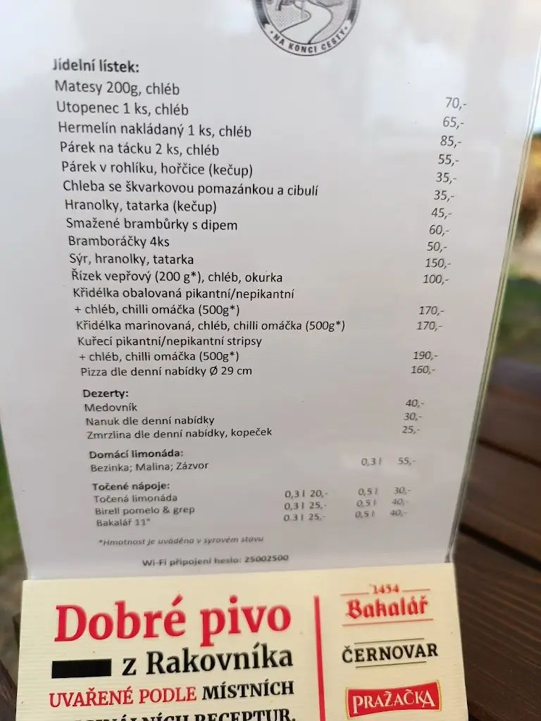 Menu_Bistro Na konci cesty_Dobroměřice_image_1