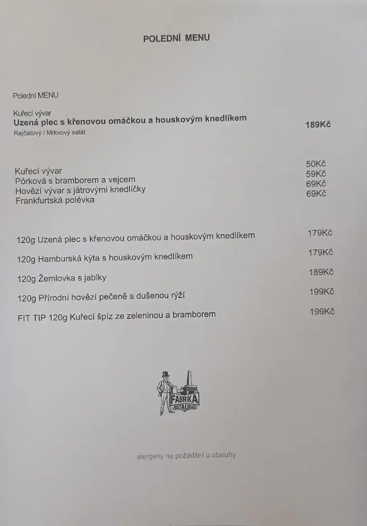 Menu_Fabrika Děčín_Děčín_image_1