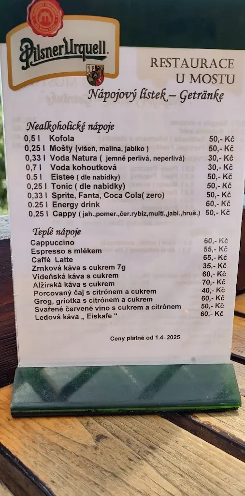 Menu_The Bridge Restaurant_Děčín_immagine_1