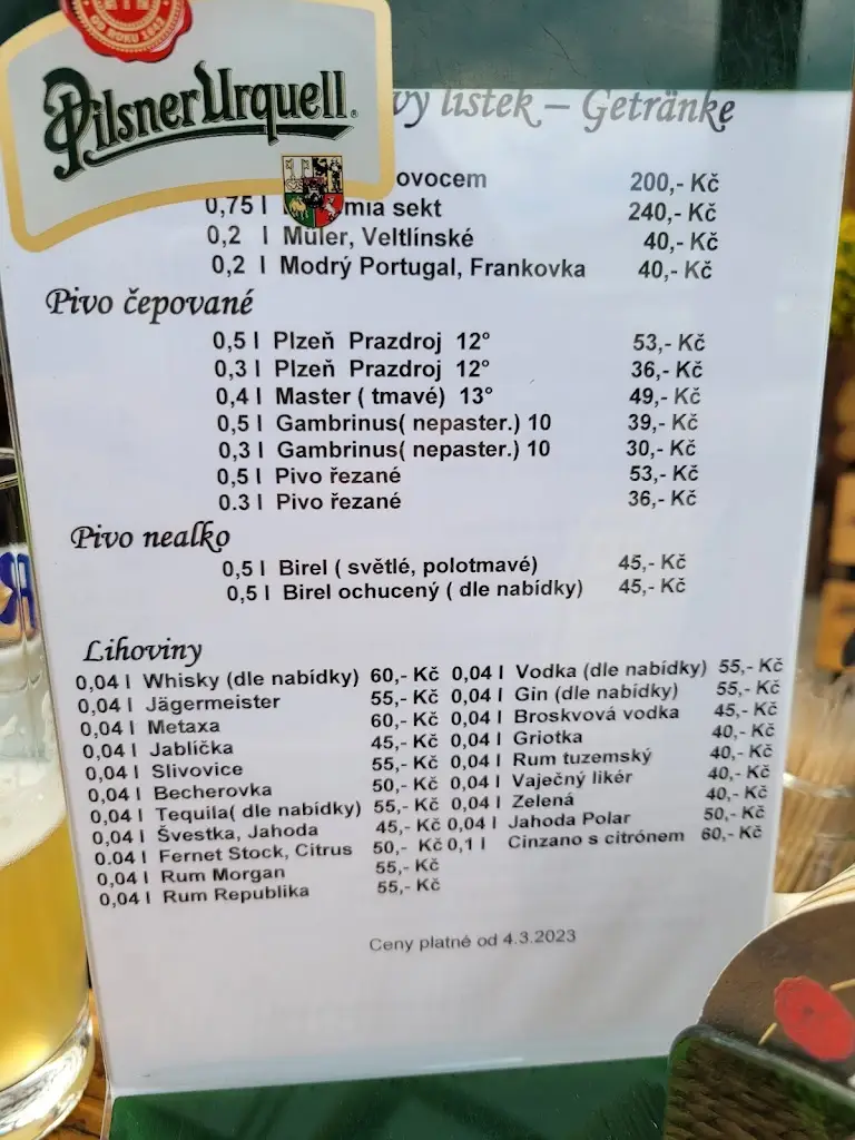 Menu_The Bridge Restaurant_Děčín_immagine_4