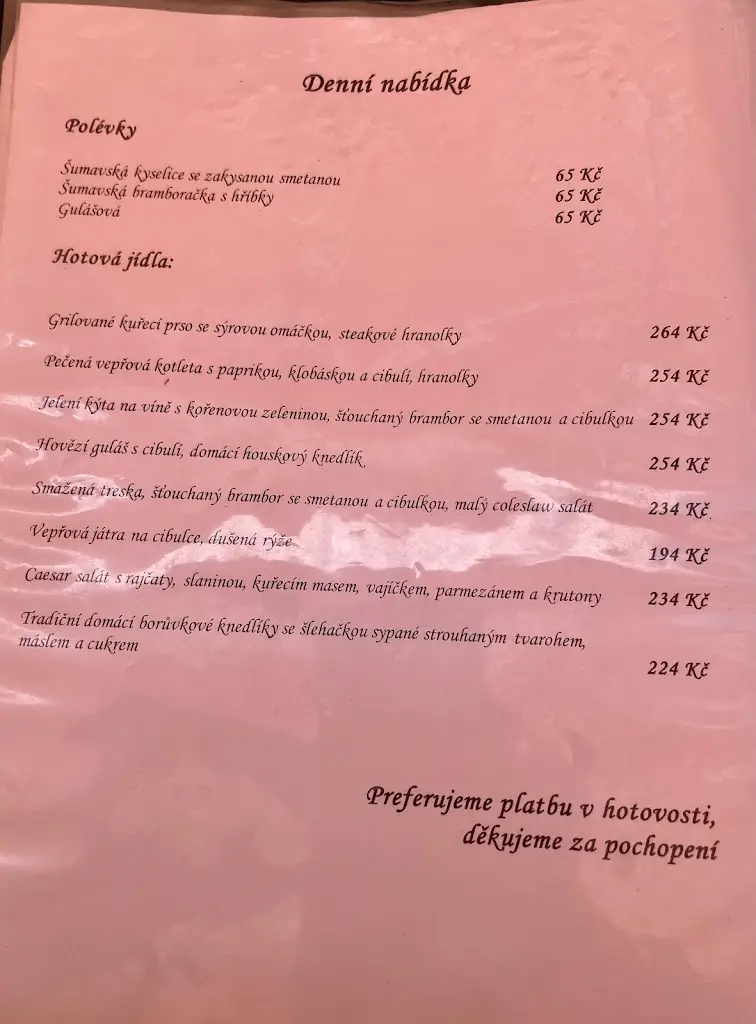 Menu_Restaurace U Černého vlka_Borová Lada_immagine_3