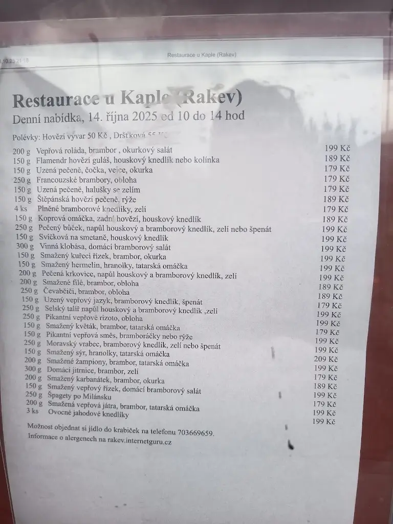 Menu_Restaurace U Kaple_Čížkovice_image_2