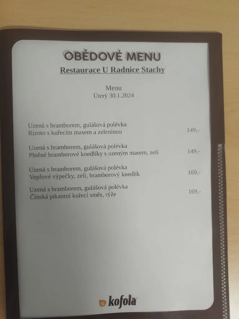Menu_Restaurace U Radnice_Stachy_image_2