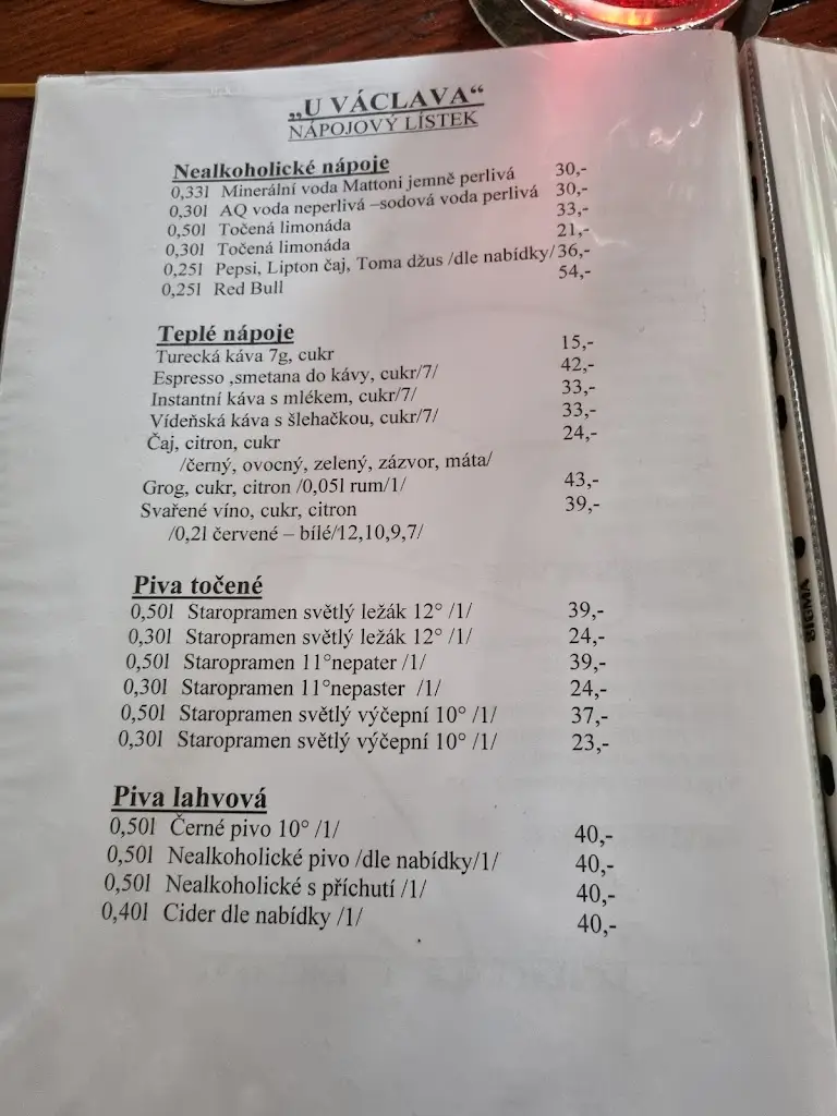 Menu_Restaurace U Václava_Krupka_image_1