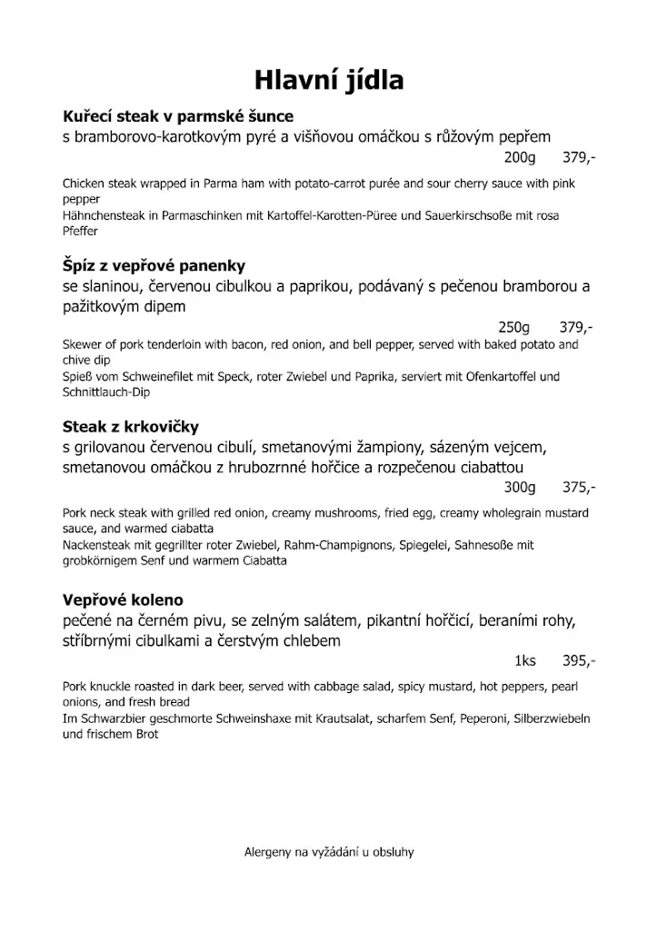 Menu_Restaurant Střelnice Kadaň_Kadaň_image_1