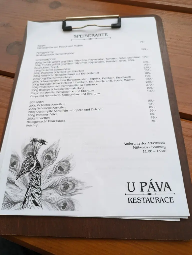 Menu_Restaurace U Páva_Klášterec nad Ohří_image_4