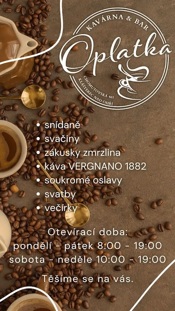 Menu_Oplatka kavárna&bar_Klášterec nad Ohří_immagine_1