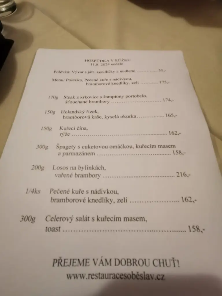 Menu_Hospůdka V Růžku_Soběslav_image_1