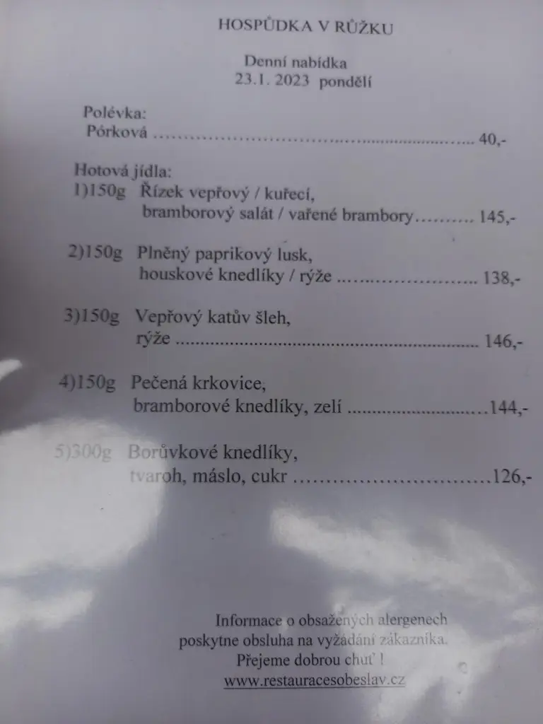 Menu_Hospůdka V Růžku_Soběslav_image_3