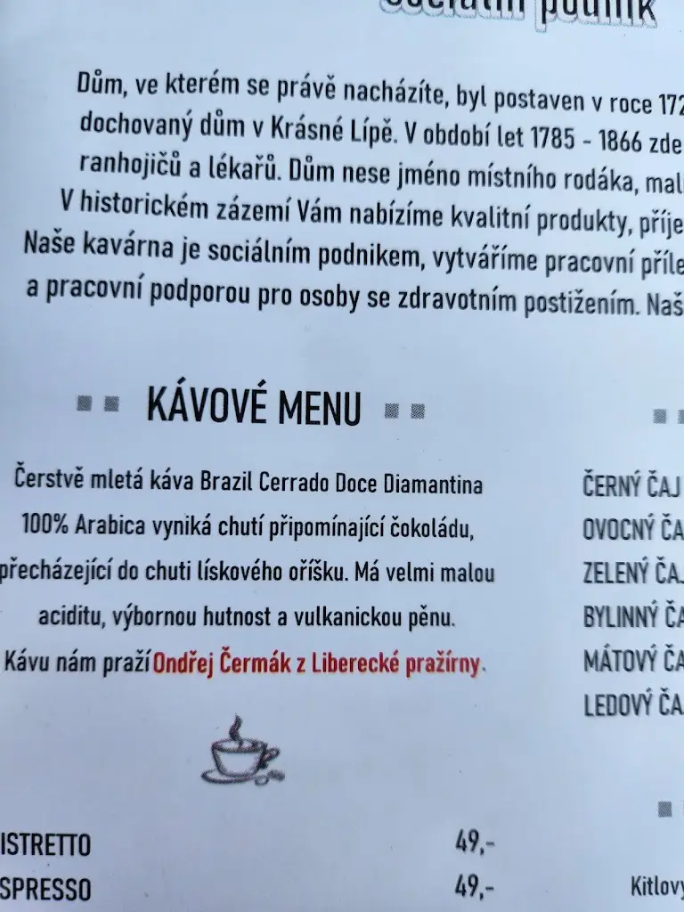 Menu_Kavárna u Frinda, sociální podnik_Krásná Lípa_image_4