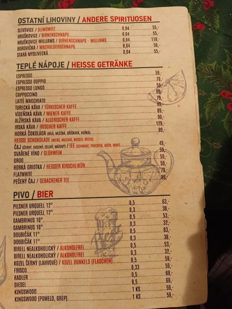 Menu_The Old Inn_Krásná Lípa_image_3