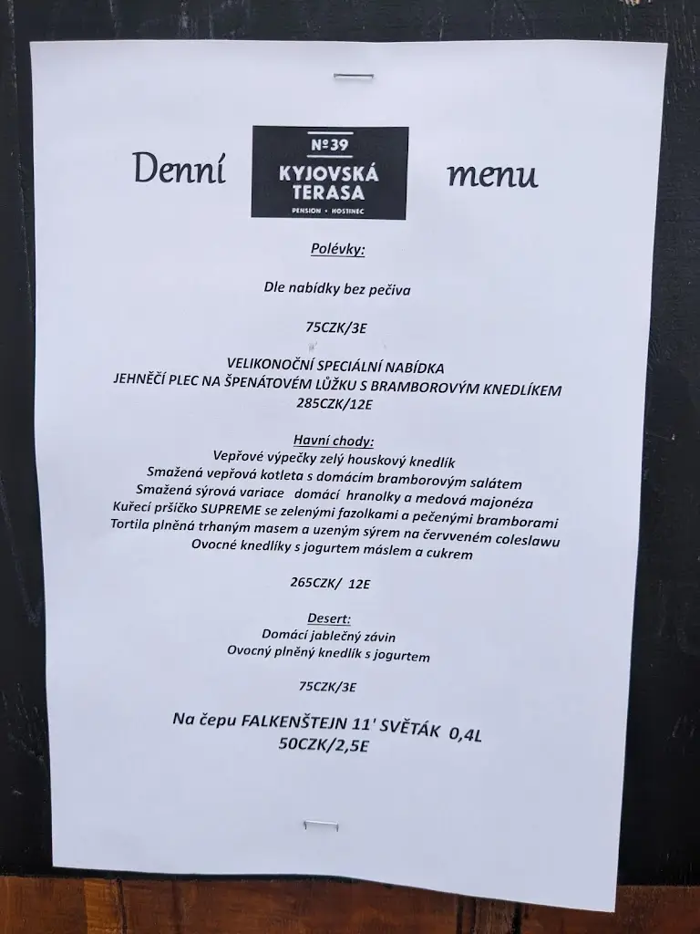Menu_The Kyjov Terrace Inn_Krásná Lípa_image_2