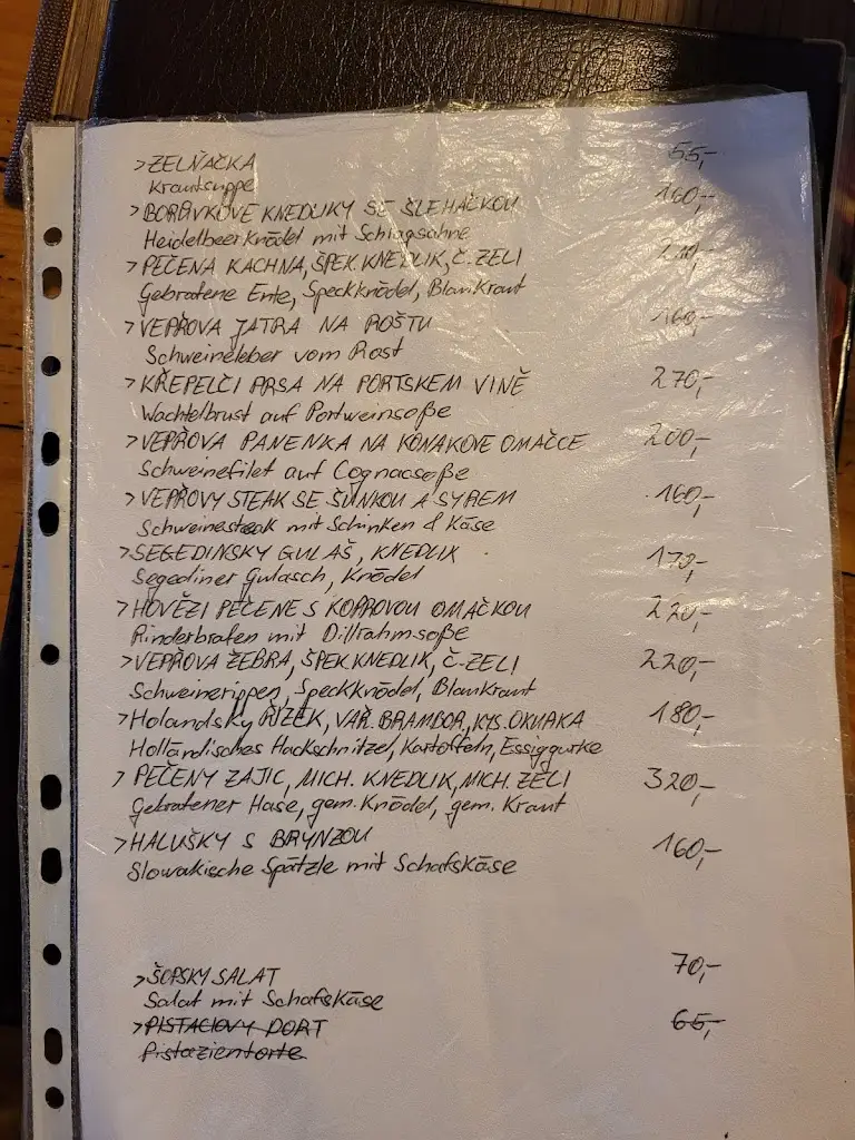 Menu_Hospoda u Oty_Krásná Lípa_image_1