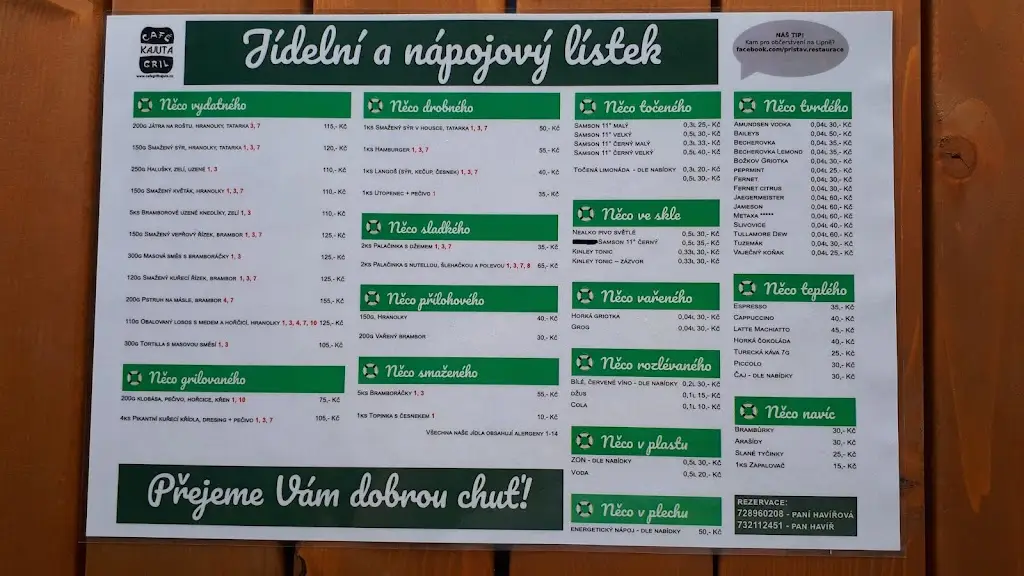 Menu_Restaurace Cafe gril Kajuta_Soběslav_image_3